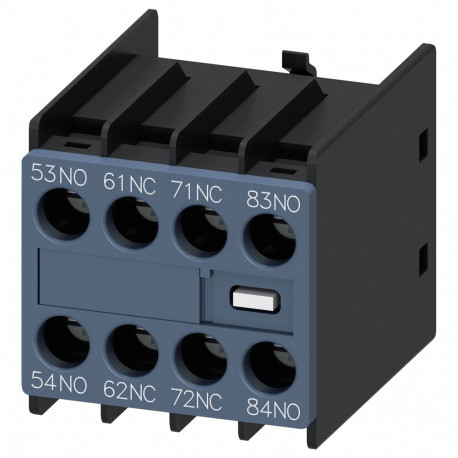 "Siemens 3RH29111GA22 Hilfsschalterblock 2S+2 S00 front Schraubanschluss"