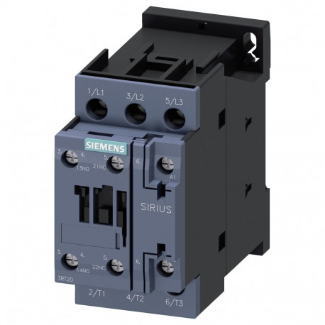 Siemens kontaktor 3RT20261AL20 Schtz AC-3 11kW/400V 1S+1 230VAC 50/60Hz 3p S0