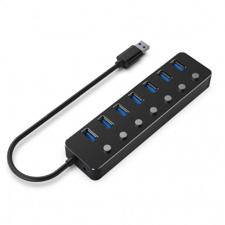 I/O HUB USB3 7PORT/UHB-U3P7P-01 GEMBIRD