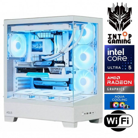 INTOP AQUA Ultra 5 250KF Plus 16GB DDR5 1TB SSD M.2 NVME RX9060XT 16GB WiFi no-OS