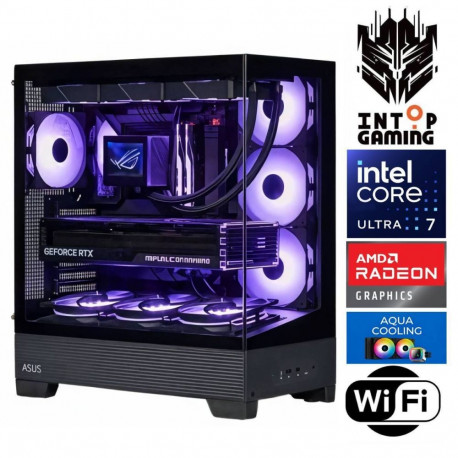 INTOP AQUA Ultra 7 265KF 32GB DDR5 1TB SSD M.2 NVME+2TB RX9060XT 16GB WiFi no-OS