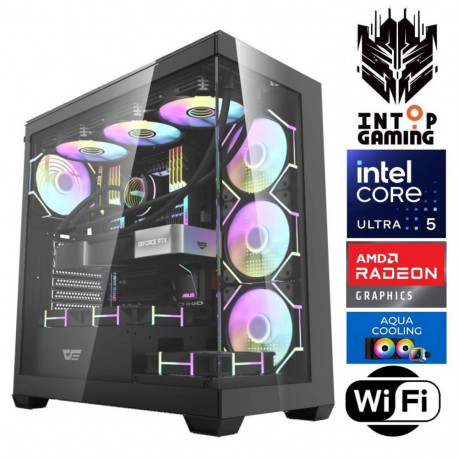 INTOP AQUA Ultra 5 245KF 16GB DDR5 1TB SSD M.2 NVME+2TB RX9060XT 16GB WiFi no-OS