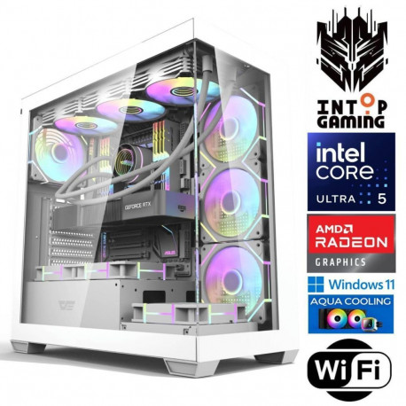 INTOP AQUA Ultra 5 250KF Plus 16GB DDR5 1TB SSD M.2 NVME RX9060XT 16GB WiFi WIN11