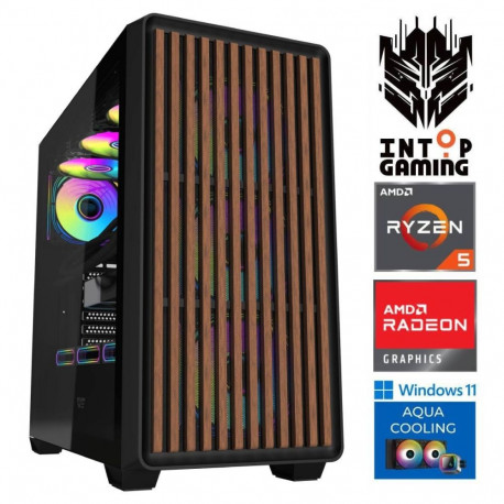 INTOP AQUA Ryzen 5 7500X3D 64GB DDR5 1TB SSD M.2 NVME RX9060XT 16GB WIN11