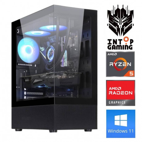 INTOP Ryzen 5 5600X 16GB 250SSD M.2 NVME+2TB RX9060XT 16GB WIN11