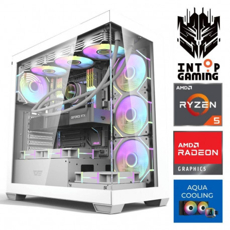 INTOP AQUA Ryzen 5 7600X 32GB DDR5 1TB SSD M.2 NVME RX9060XT 16GB no-OS