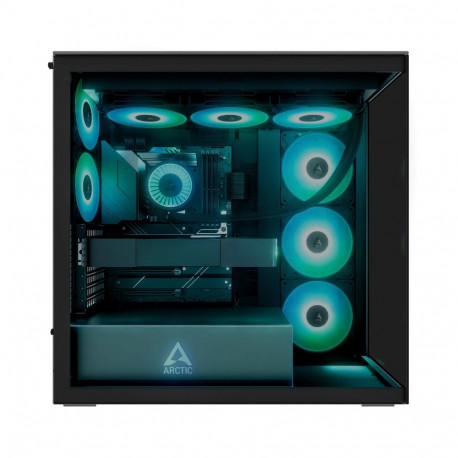 ARCTIC Xtender  tower case black (matt)  tempered glass x 2 (tinted)