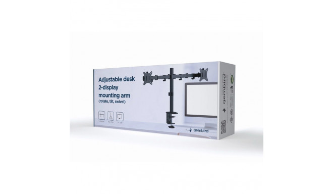 Gembird monitorihoidik MA-D2-01 81.3cm (32") lauale, must