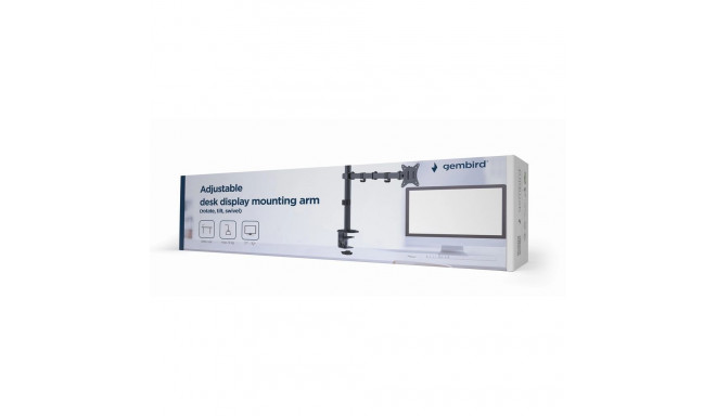 Gembird monitori kinnitus/alus MA-D1-01 81.3cm (32"), lauale, must