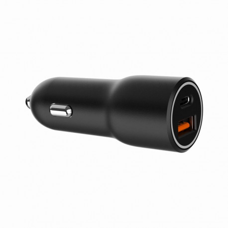 Gembird autolaadija TA-UC-AC2PDQC38-CAR-01 mobiilseadmele, universaalne kiirlaadimine, must