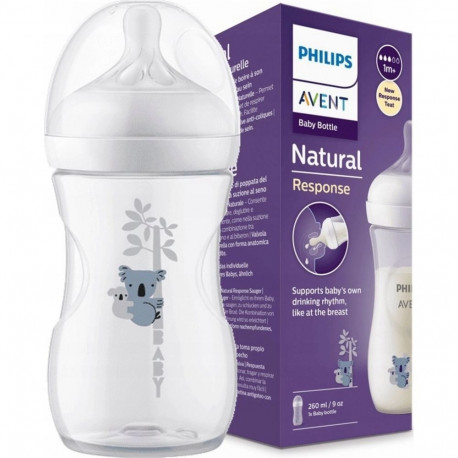 Philips AVENT lutipudel Natural Response SCY903/67 260ml, voolukiirus 3, koaaladekoor, 1tk