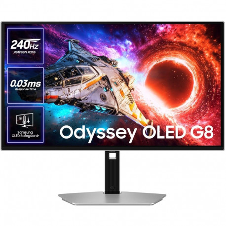 Samsung G80SH computer monitor 68.6 cm (27") 3840 x 2160 pixels 4K Ultra HD OLED Silver