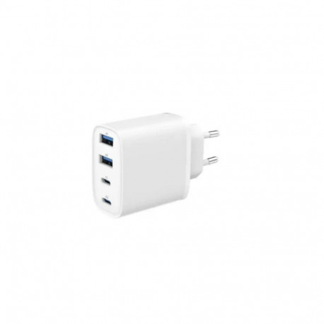 4-pordiline 40W GaN USB Power Delivery kiirlaadija, valge