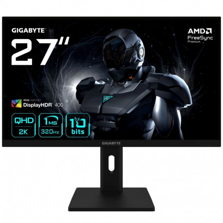 GIGABYTE mängumonitor G27Q3 27” 2K QHD 2560x1440 320Hz 1ms 350cd/m² FreeSync Premium Display HDR400 