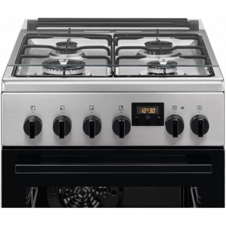 Electrolux gaasipliit elektriahjuga, 50cm, roostevaba teras