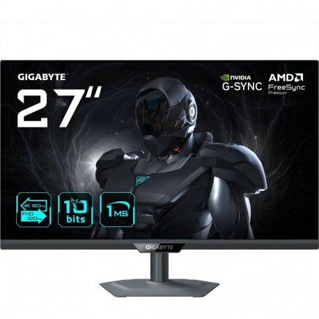 GigaByte G27UP (68.6 cm (27 inches)  black  UltraHD/4K  SS-IPS  dual-mode; DP  HDMI  USB-C  160Hz pa