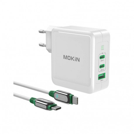 Wall Charger - MOKiN PA0701 PD140W GaN Charger White