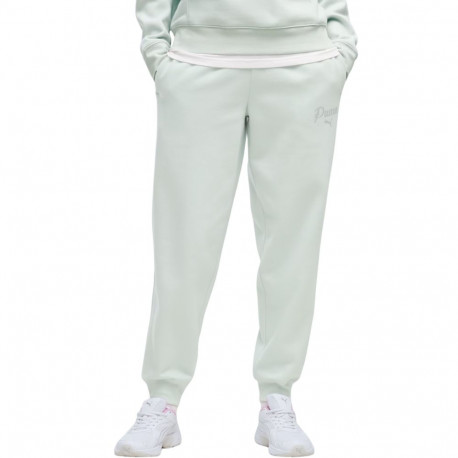 Puma naiste püksid ESS Script Comfort 694067 29 S, mündirohelised