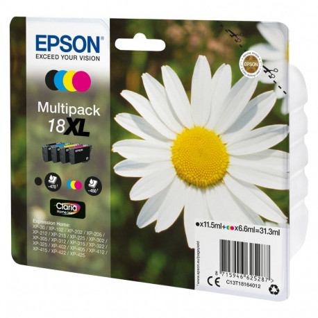 "Epson C13T18164022 Schwarz, Cyan, Magenta, Gelb 470Seiten 450Seiten"