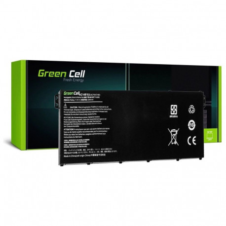 Green Cell aku AC14B13J AC14B18J Acer Aspire ES1-111M ES1-331 ES1-531 ES1-533 ES1-571 jaoks
