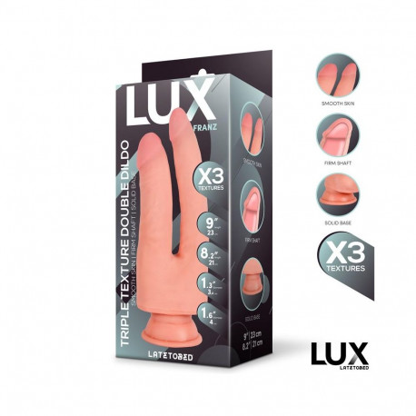 Franz Triple Texture Double Dildo 8,2" - 9" Cl,16