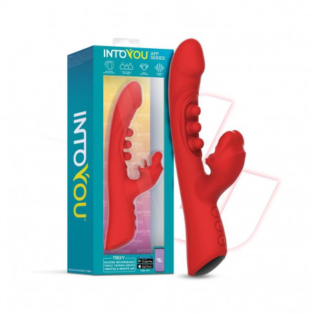Trixy Triple Tapping Mouth Vibrator w/App Clave 26