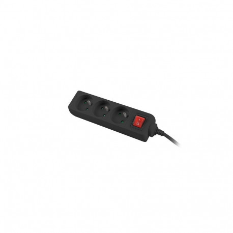 Power Extension Cord - Lanberg PS1-03E-0300-BK 3 m Black