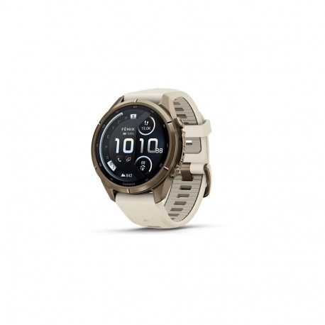 Garmin fenix 9 Pro nutikell, inReach, 43 mm, sügiskuldne titaan, kreemikas/prantsuse halli värvi sil