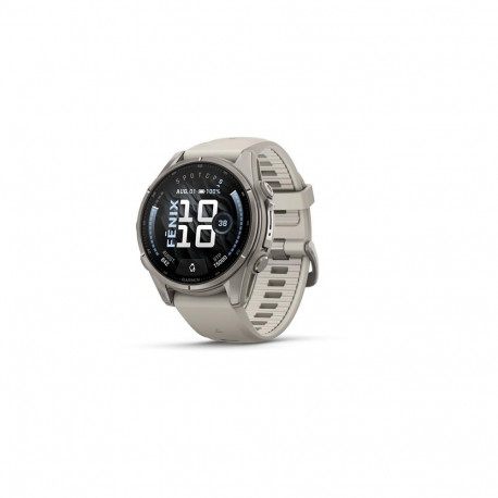Garmin fenix 9 nutikell, 43 mm, titaanist korpus ja Fog Grey silikoonrihm