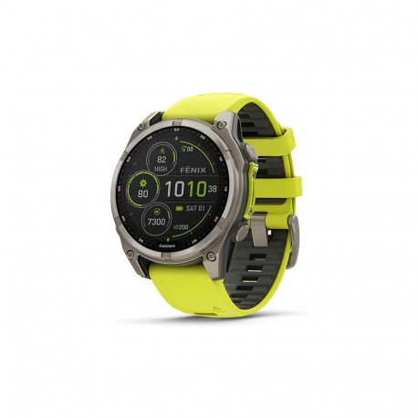 "Garmin Fenix 8 Sapphire Solar yellow 47mm"