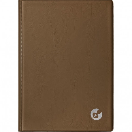 Raamatkalender Boss A5, NÄDAL vertikaal, spiraalköide, plastkaaned (PRUUN) 00039/41129