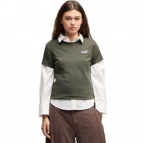 Koszulka damska Puma ESS Small No.1 Logo Tee(s) khaki 682373 69 XL