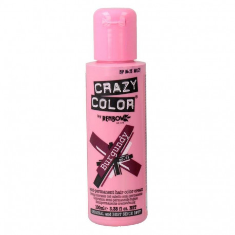 CRAZY COLOR SEMI-PERMANENT HAIR COLOR CREMA Nº61 BURGUNDY 100ML