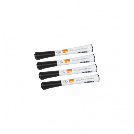 Nobo Glide Whiteboard Pens Fine Tip 4 Pack