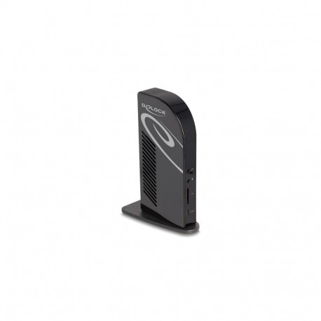 DeLOCK USB Type-C Triple Display Docking Station with DisplayLink 4K / USB Hub / LAN / SD / Audio / 