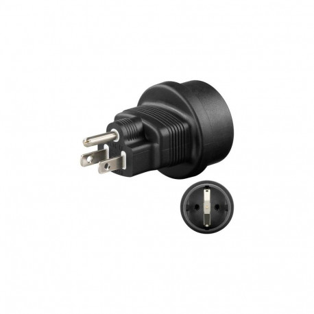 Goobay Mains Adapter US, Black