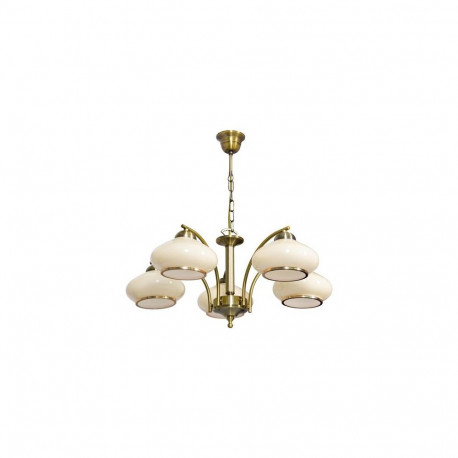 Activejet Classic ceiling chandelier pendant lamp RITA Patina 5xE27 for living room