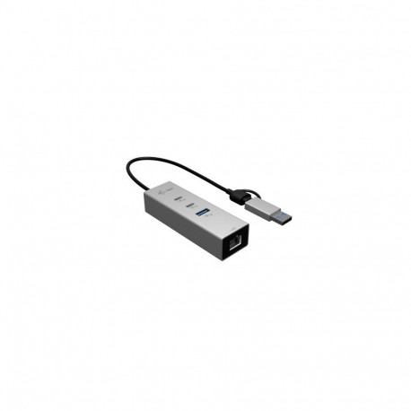i-tec USB-C/USB-A Metal HUB 3 (2x USB-C, 1x USB-A) Port + 2.5GLAN