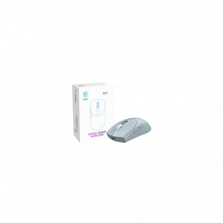 MSI Forge Gm340 Wireless Sky mouse Gaming Ambidextrous RF Wireless + Bluetooth Optical 12000 DPI