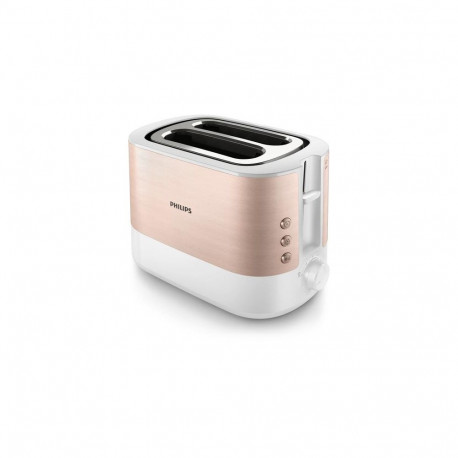 Philips Viva Collection HD2638/11 toaster 7 2 slice(s) 950 W Rose gold, White