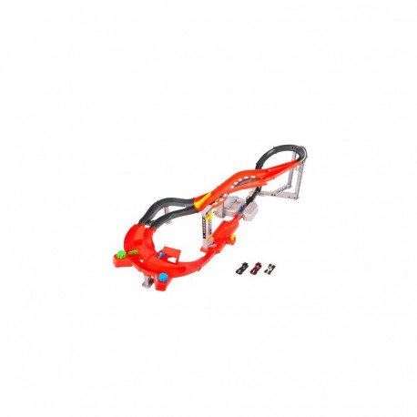 Hot Wheels Racing Formula 1 Downhill Circuit Race Track Set & 3 F1 Die-Cast Toy Cars in 1:64 Sca