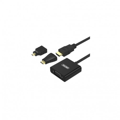 UNITEK Y-6355 video cable adapter VGA (D-Sub) HDMI Type A (Standard) Black