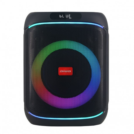 350 W (40 W RMS) kaasaskantav peokõlar RGB-rõngasvalgustuse ja juhtmeta mikrofoniga