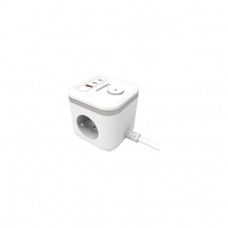 POWER CUBE TYPE F/WHITE 100137168 FELLOWES