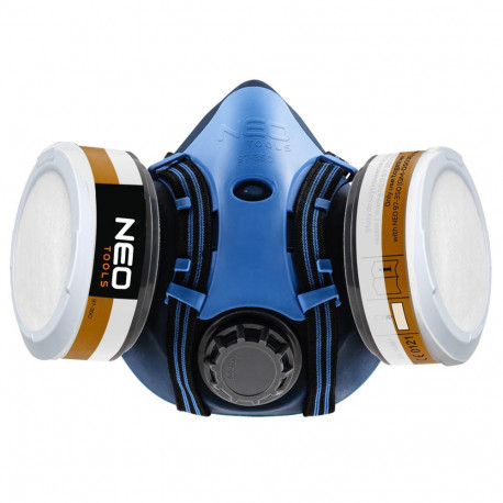 silikoonist poolmask + 2x A1P2 R filtriga absorbeerija