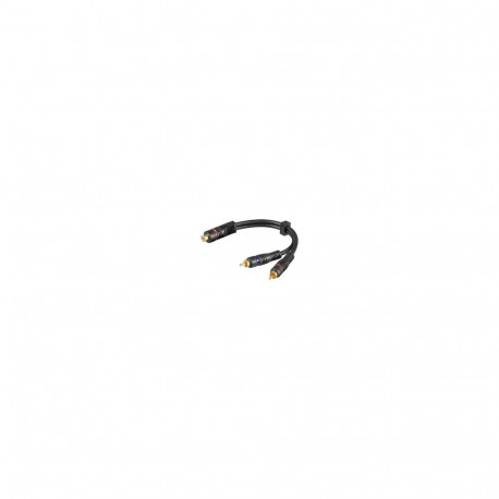 Audio/video cable 0.20m, RCA phono socket -> 2 RCA phono plug