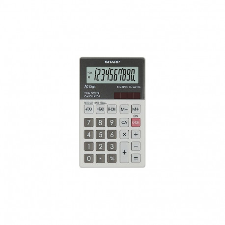 "Sharp Taschenrechner EL-W211GGY schwarz/grau"