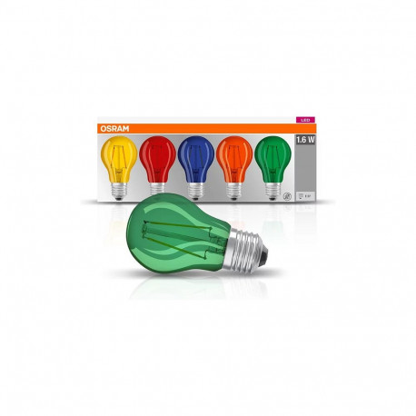 "Osram LED-Lampen STAR DÉCOR CLASSIC A E27 2,5 W farbig, 5 St."