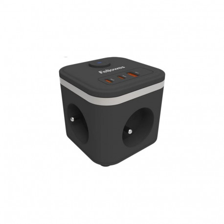 Fellowes Power Cube 2m 3 pistikupesa siseruumides kasutatav, must