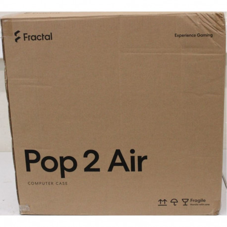 Fractal Design SALE OUT. Pop 2 Air, Black Solid | Case | Pop 2 Air | ATX | Black Solid | DAMAGED PAC